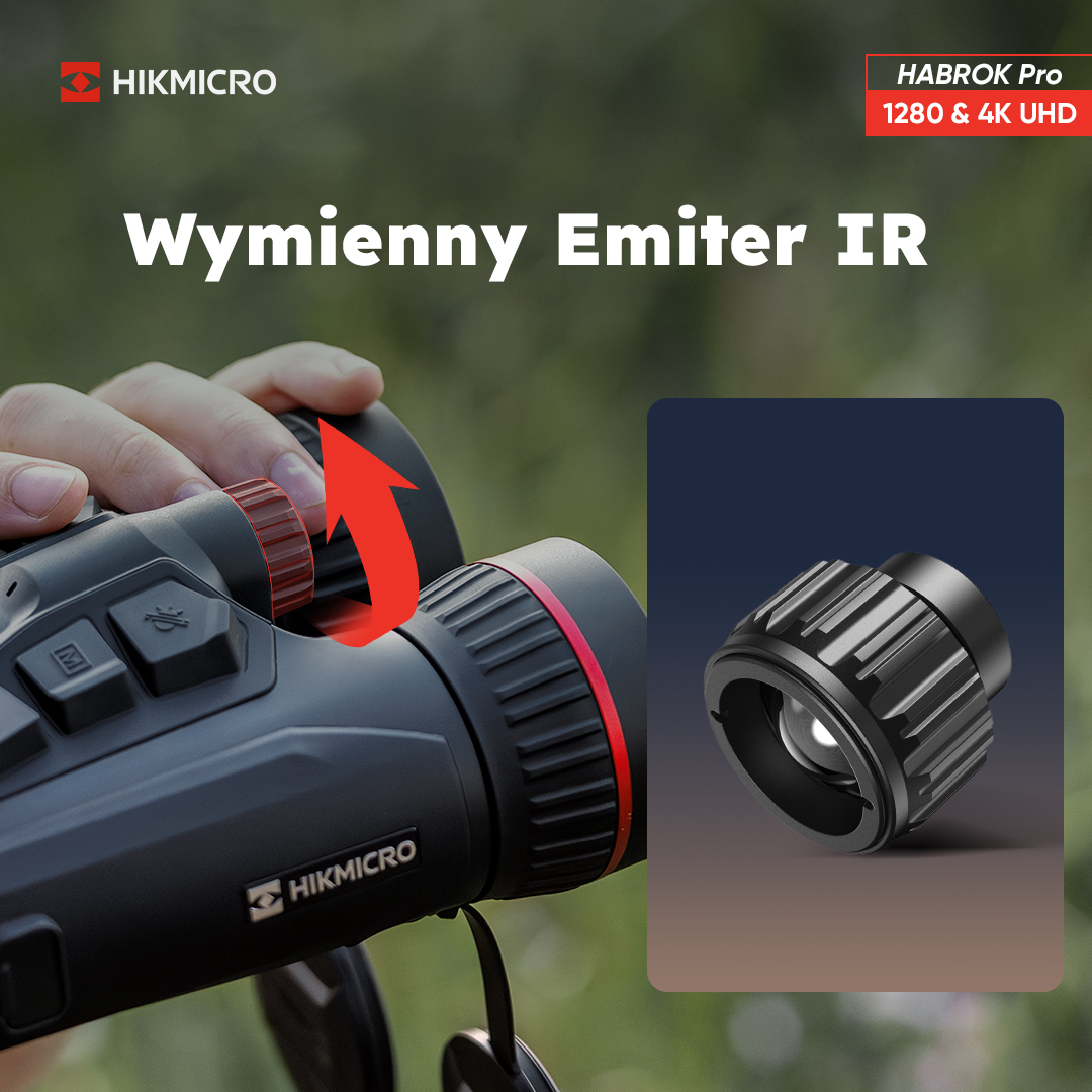 HIKMICRO Habrok Pro HX60L (850nm, LRF) - lornetka multispektralna landing1
